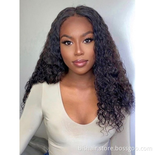 Wholesale Kinky Curly Wigs For Women BIS Curly Hair For Black Women 100% Brazilian Human Hair Wigs 13X4 Lace Frontal Wig